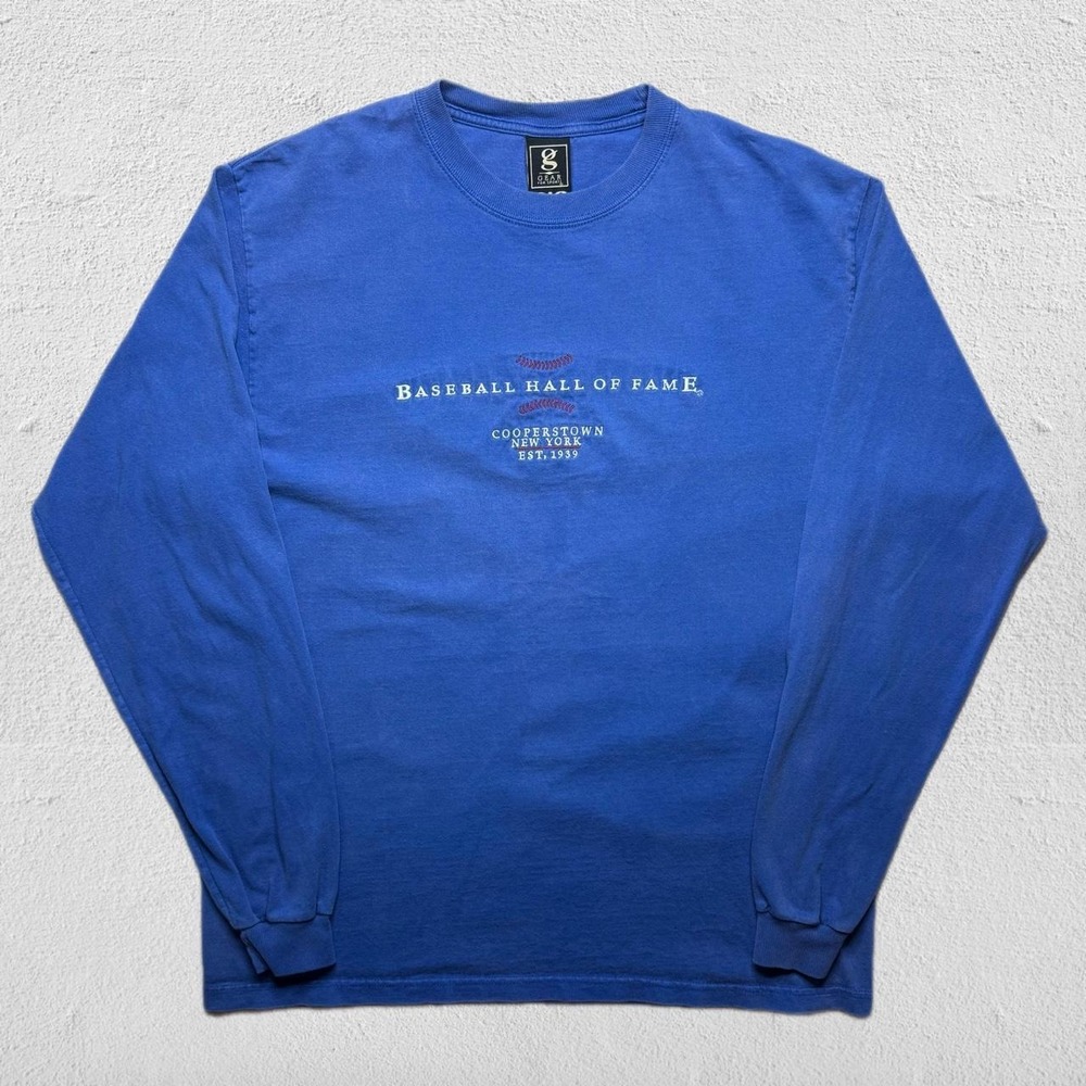 Vintage Gear for Sports Baseball Hall of Fame Big Cotton Long Sleeve L - Picture 1 of 6